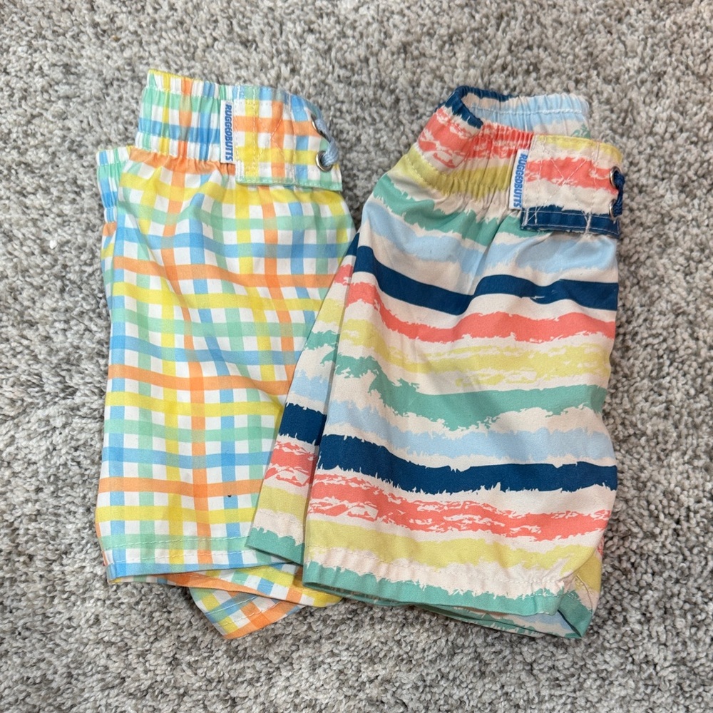 Colorful Kids Swim Trunks Set